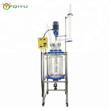 1L 5L 10L 50L 100L 200L Industrial Jacketed Double  Wall Glass Reactor with condenser China